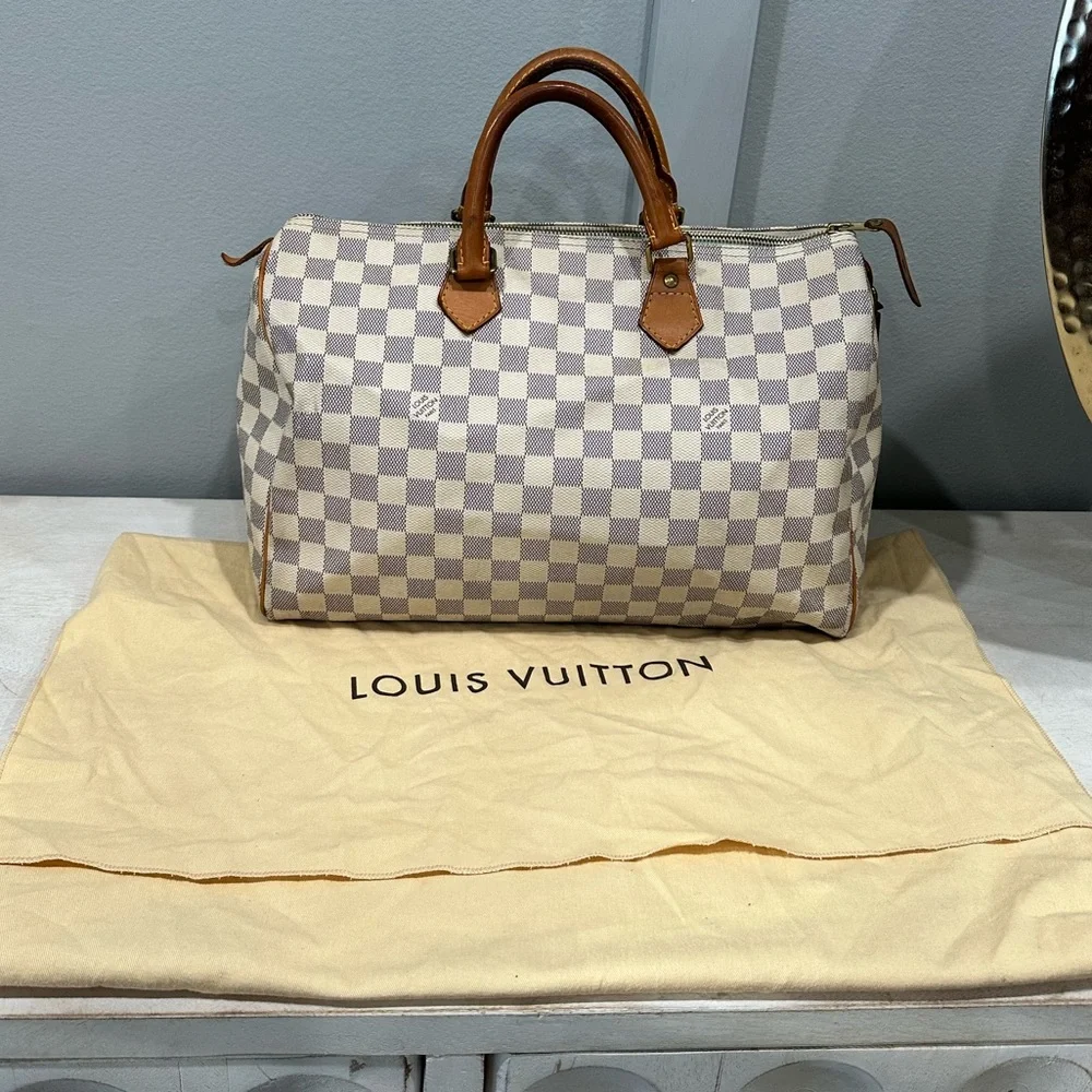 Louis Vuitton Damier Azur Speedy 35 - Picture 16 of 17